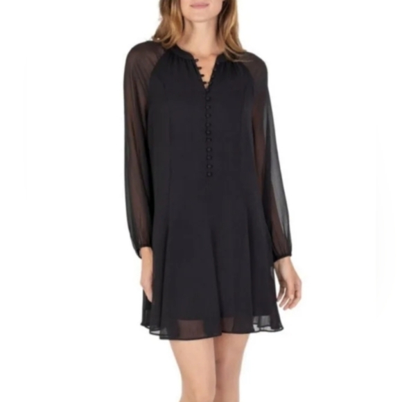 NWT Joie Caviar Limited Edition Balloon Sleeve Dress - Picture 3 of 9